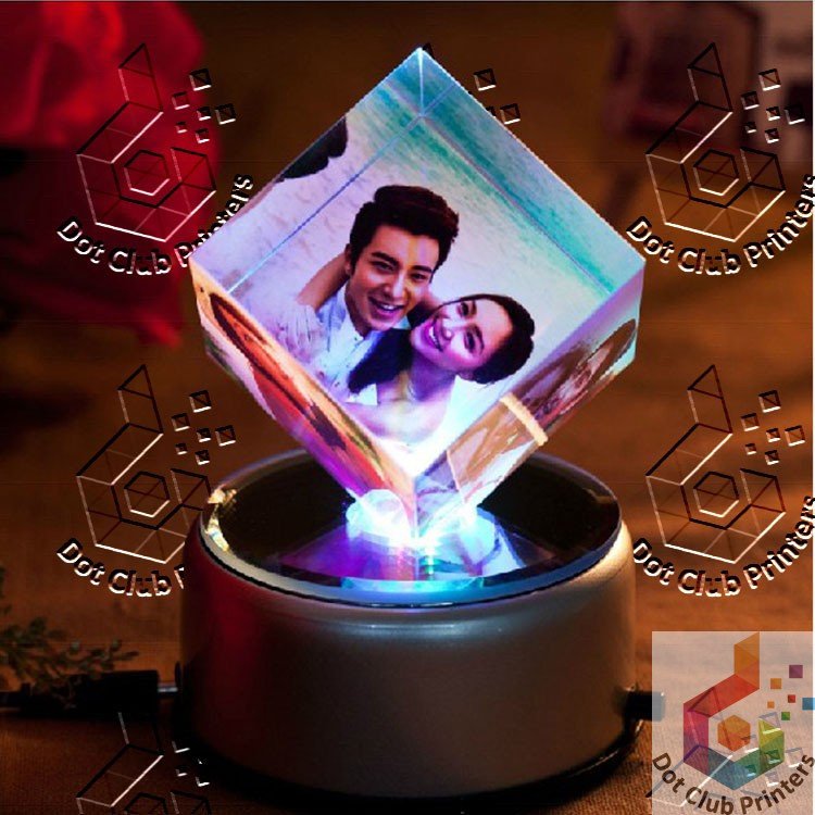 Custom Crystal Cube Printing