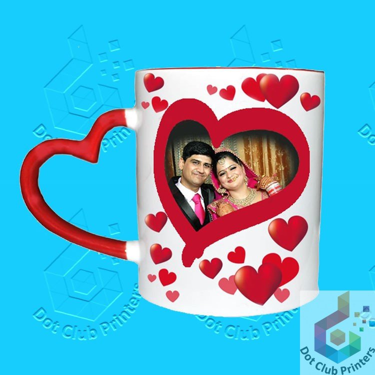 Heart Handle Color Mug