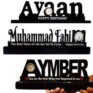 Customize Acrylic Table Stand with Clock