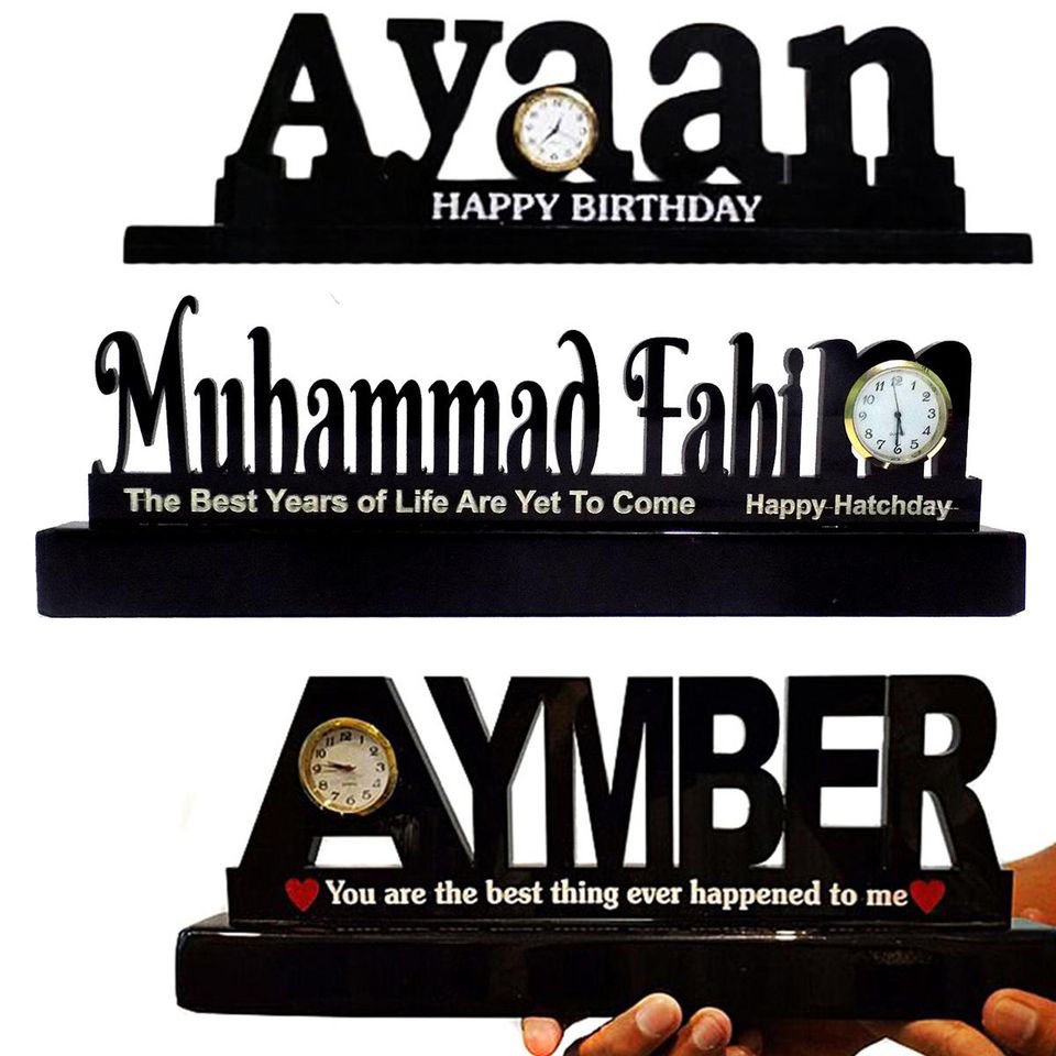 Customize Acrylic Table Stand with Clock