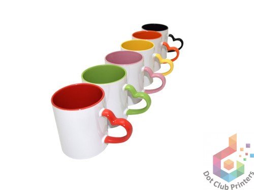 Heart Handle Color Mug - Image 4