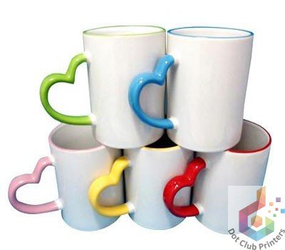 Heart Handle Color Mug - Image 2