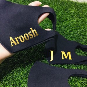 Black Mask with Golden Name