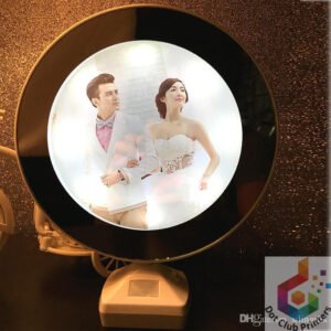 Magic Mirror Photo Frame Round