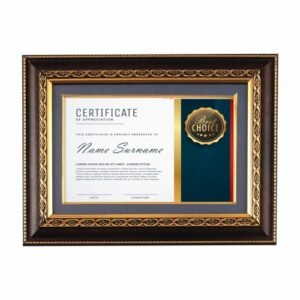 Certificate Award Printing with Photo Frame