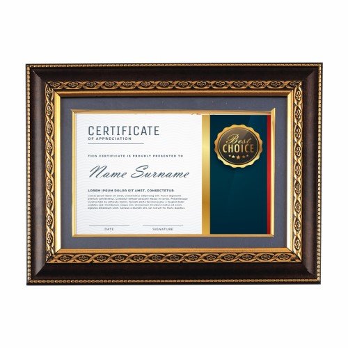 Certificate Award Printing with Photo Frame