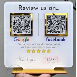 Custom Acrylic Google Review Stand
