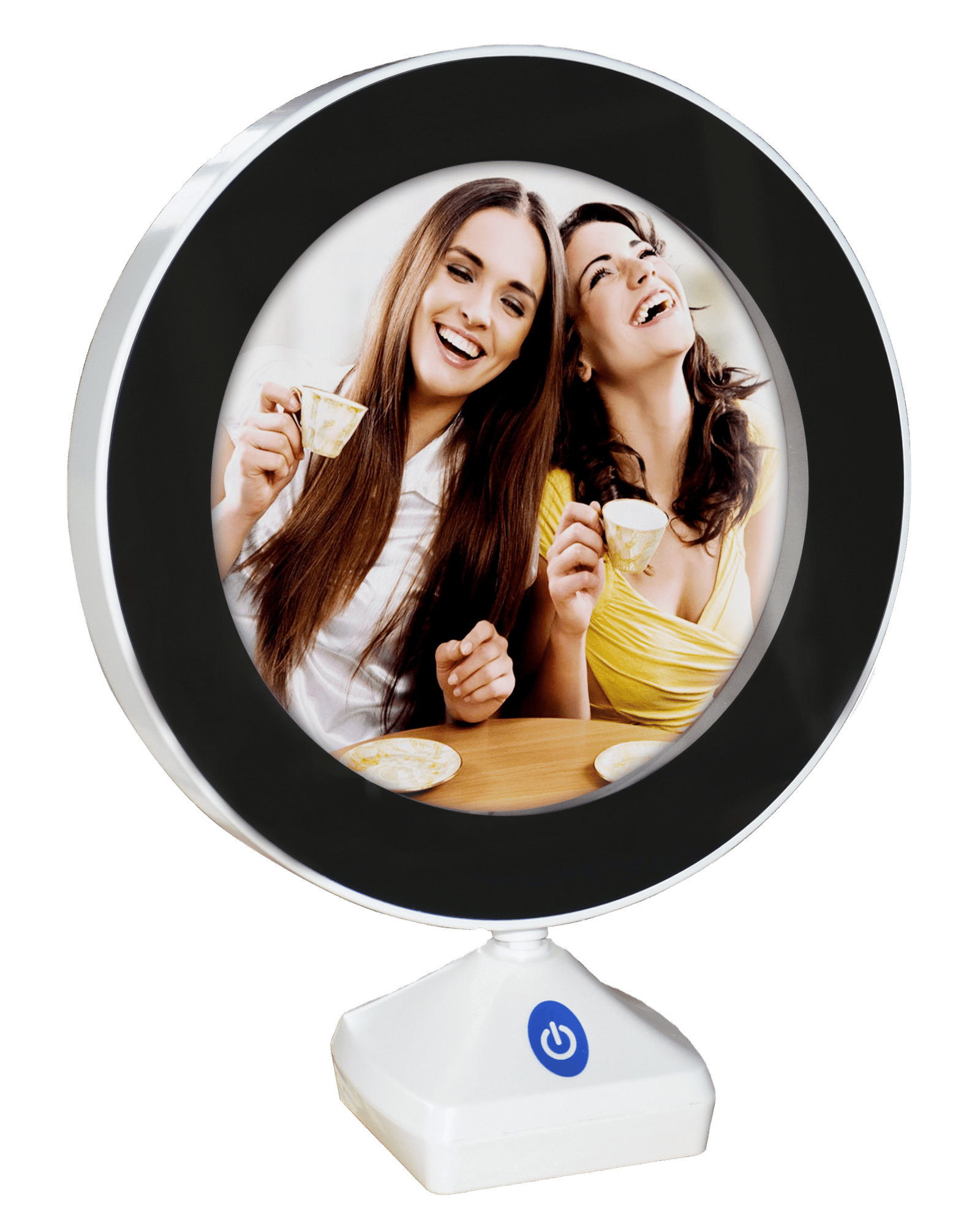 Magic Mirror Photo Frame Round